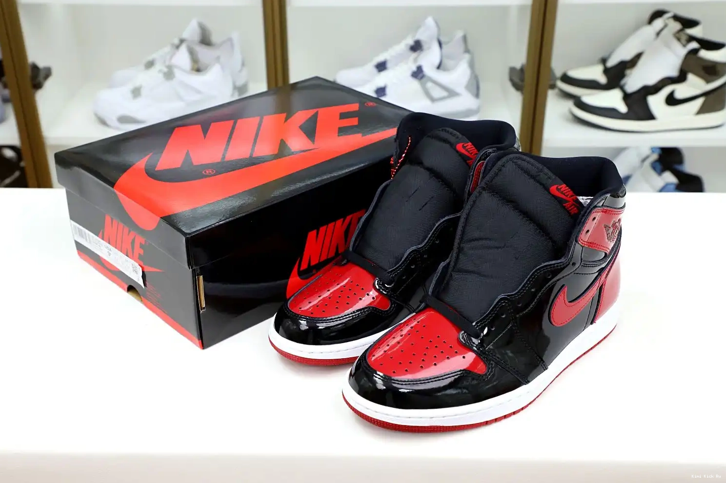 BRED 1 AIR OG PATENT Kimikick HIGH JORDAN 0726